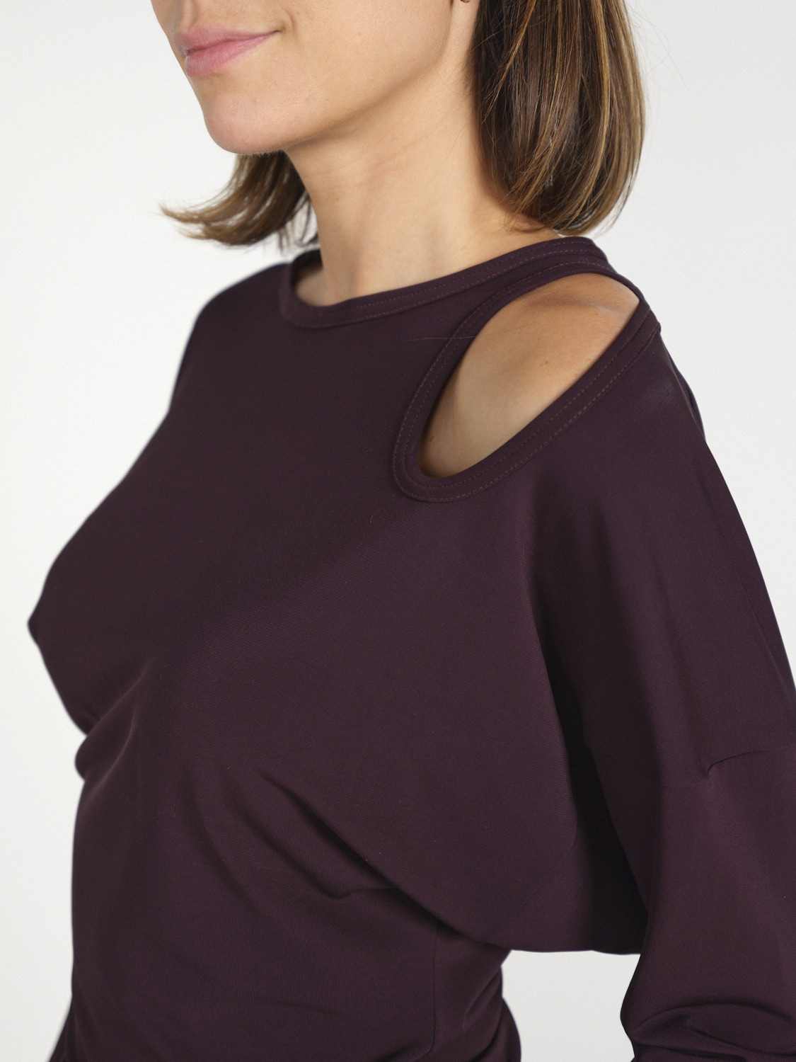 Victoria Beckham Twist – Stretchige Bluse mit Cut-Out-Detail   beaurdeux  XS