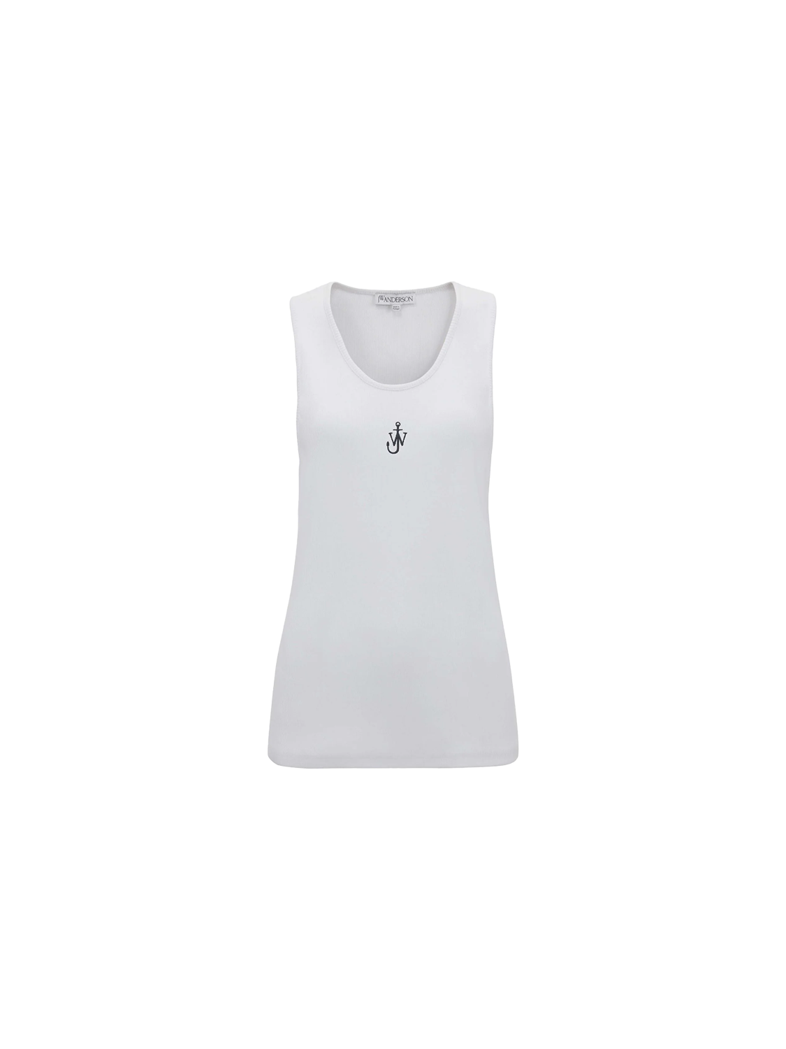 JW Anderson Anchor – Rippenstrick Top   blanco XS