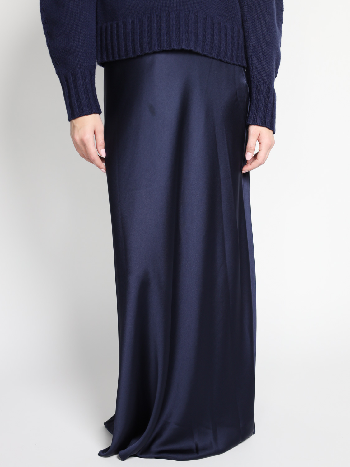 Simkhai Kiri - Satin maxi skirt    marine 34