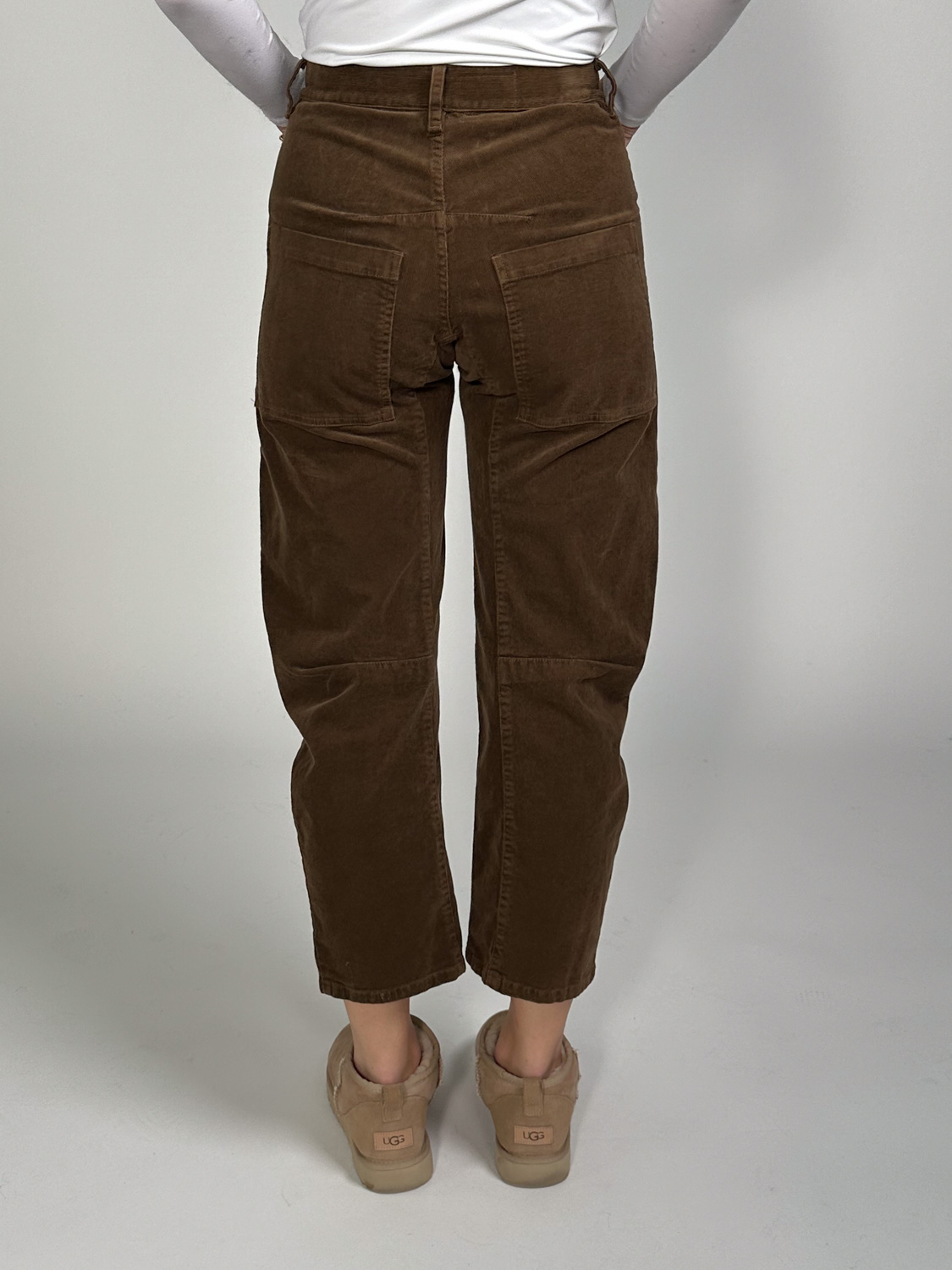 Nili Lotan Shon Pant – trousers made of corduroy  brown 40