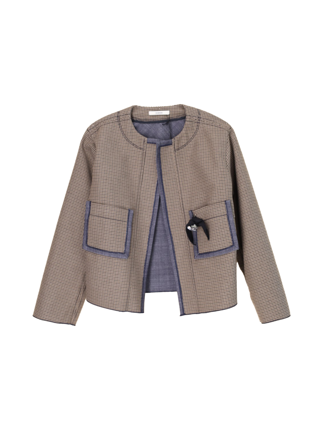 Checkered blazer – cotton jacket 