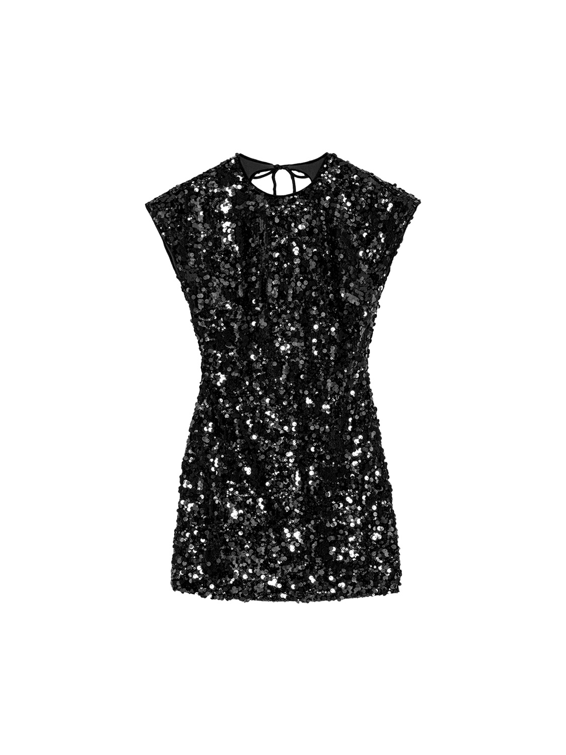 Velvet mini dress with sequins  