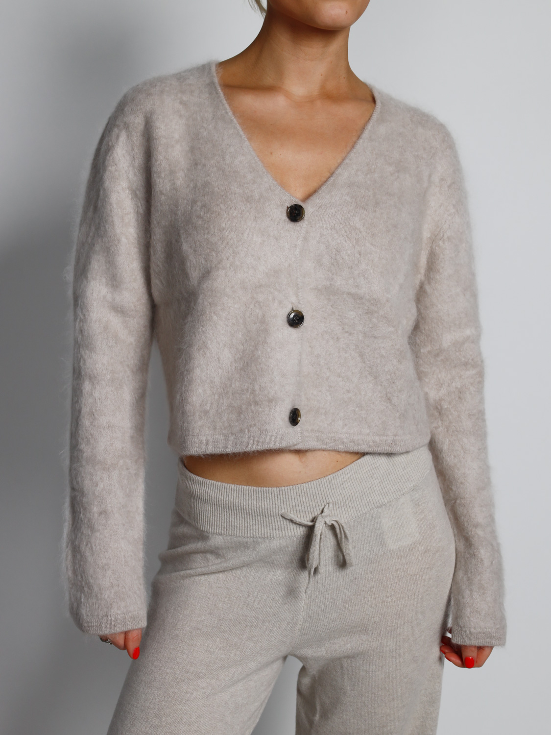 Lisa Yang Filippa – cardigan made of brushed cashmere  creme XS/S