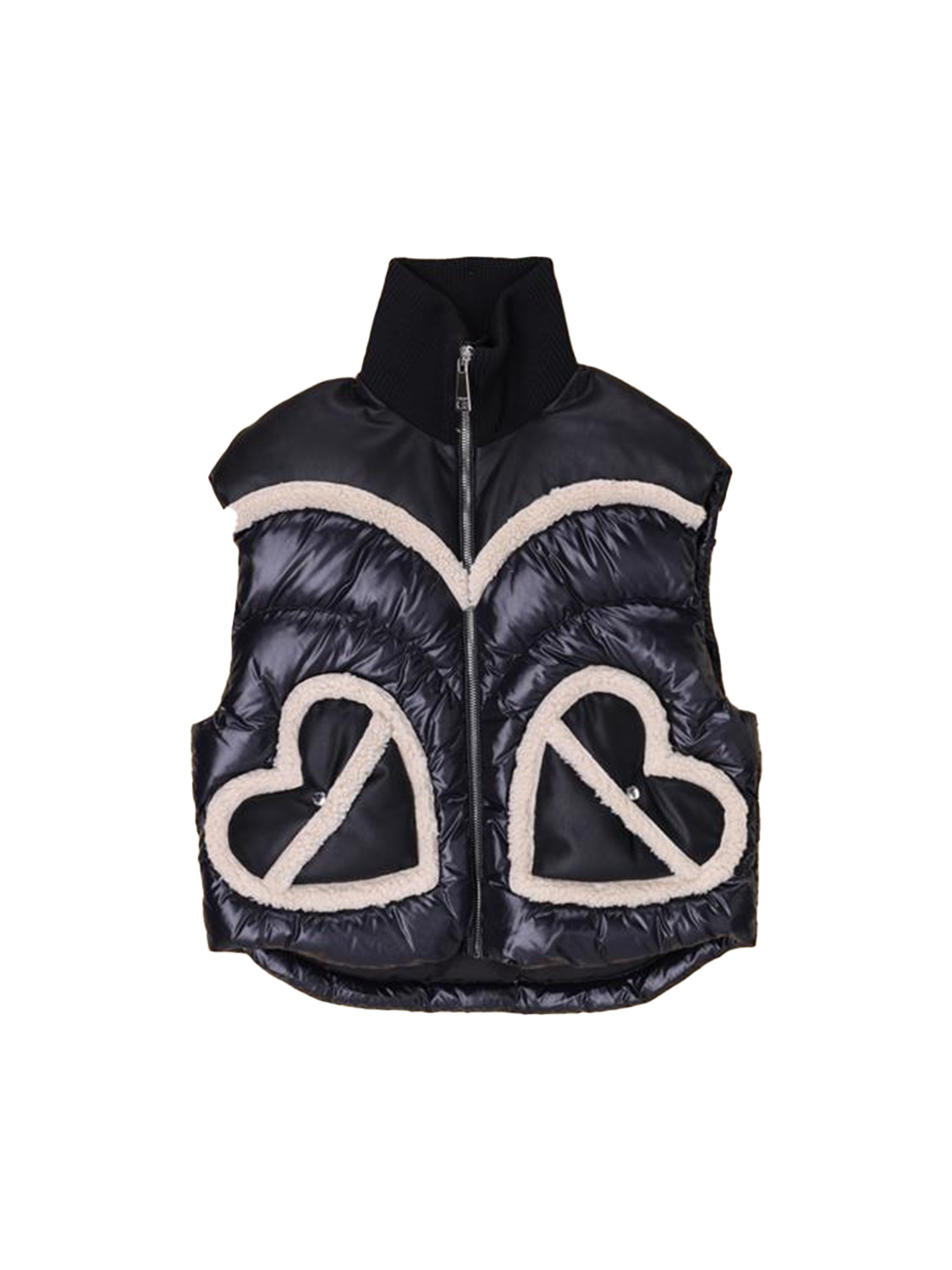 khrisjoy Corazon Sherling – vest with teddy details  black XS/S