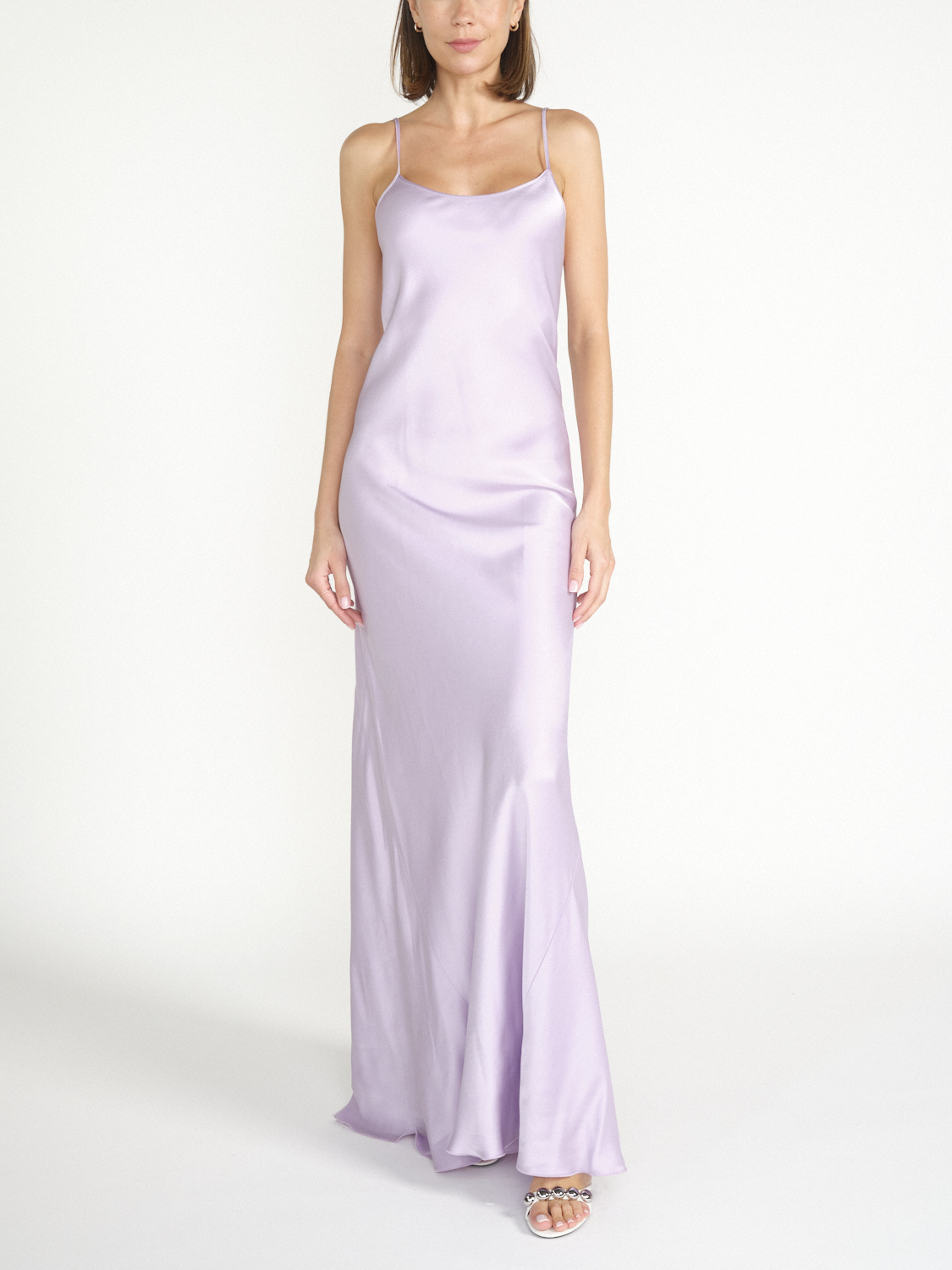 Victoria Beckham Cami – Fließendes Maxikleid   morado 34