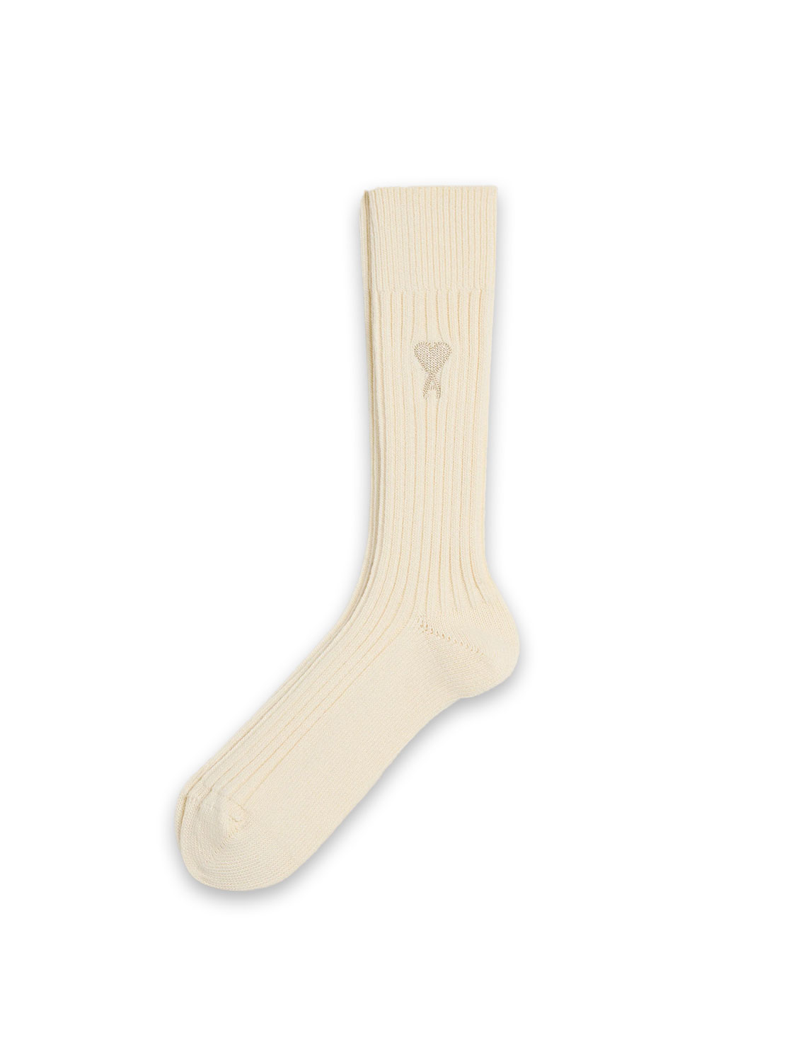 Ami Paris  ADC Plain - socks made of tricolor cotton   white 35-38