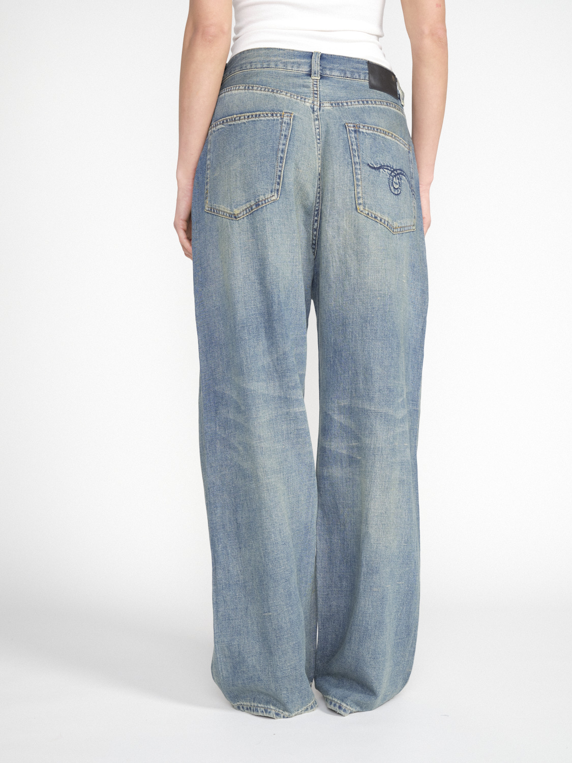 R13 Venti Jean – Soft wide-leg jeans  blue 26