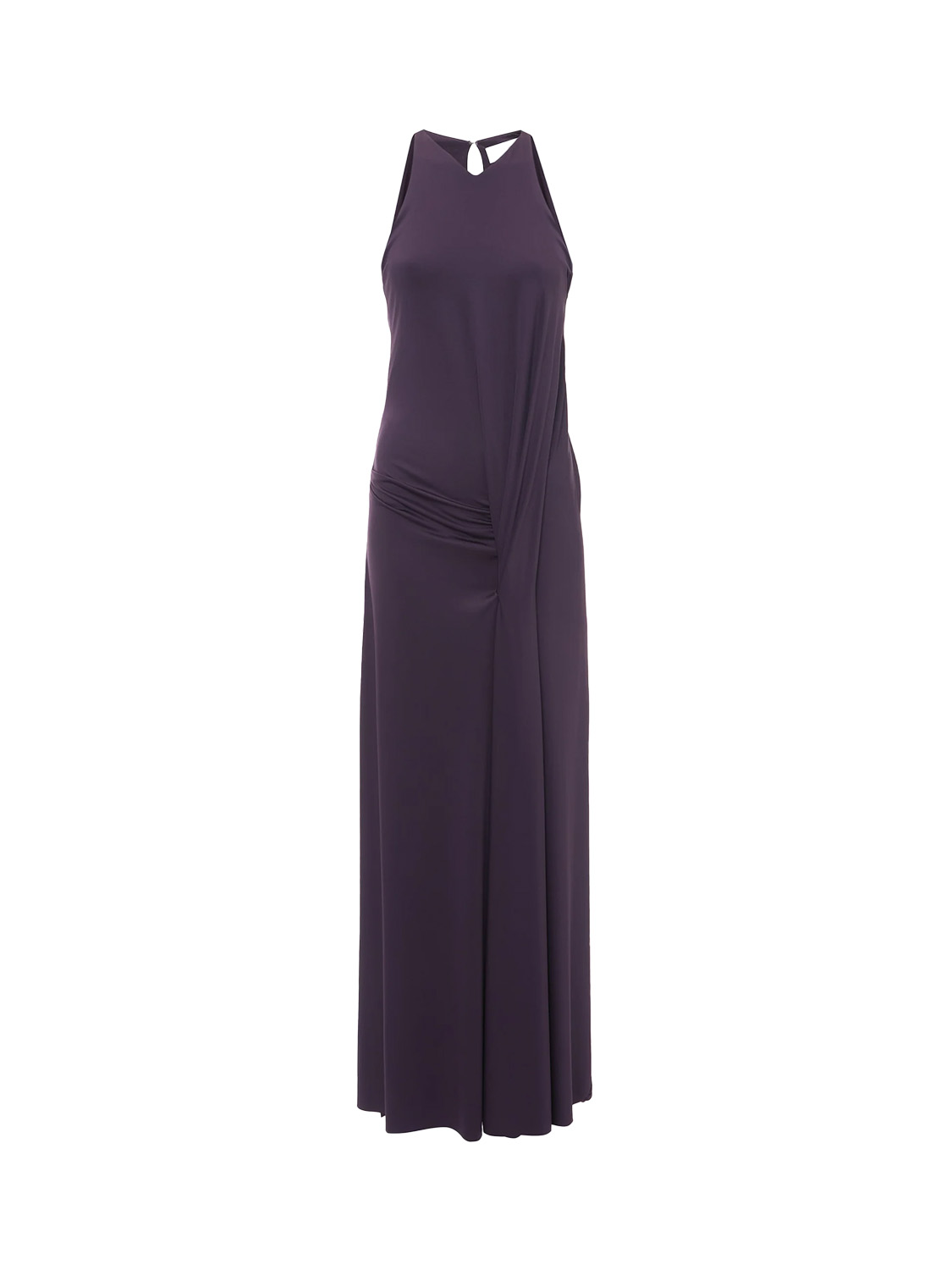 Victoria Beckham Sleeveless Drape Front - Stretchy maxi dress   purple 34