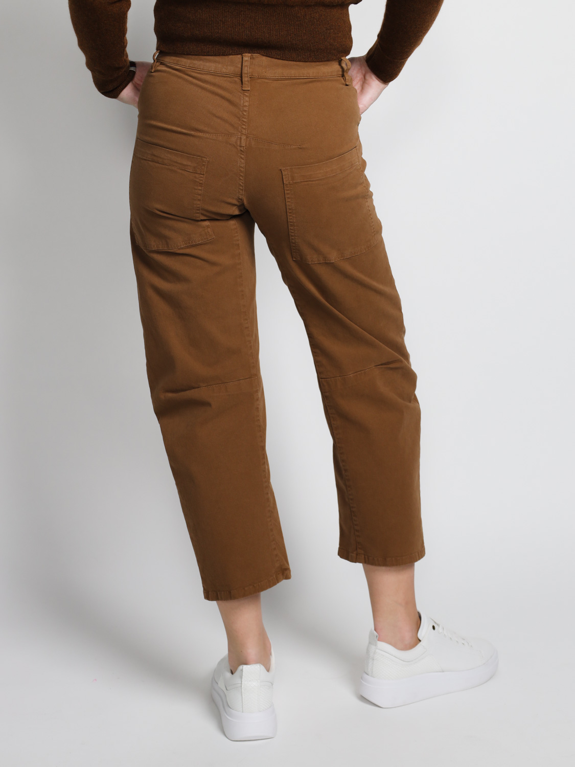 Nili Lotan Emerson Pant – cotton trousers with a loose fit  camel 34