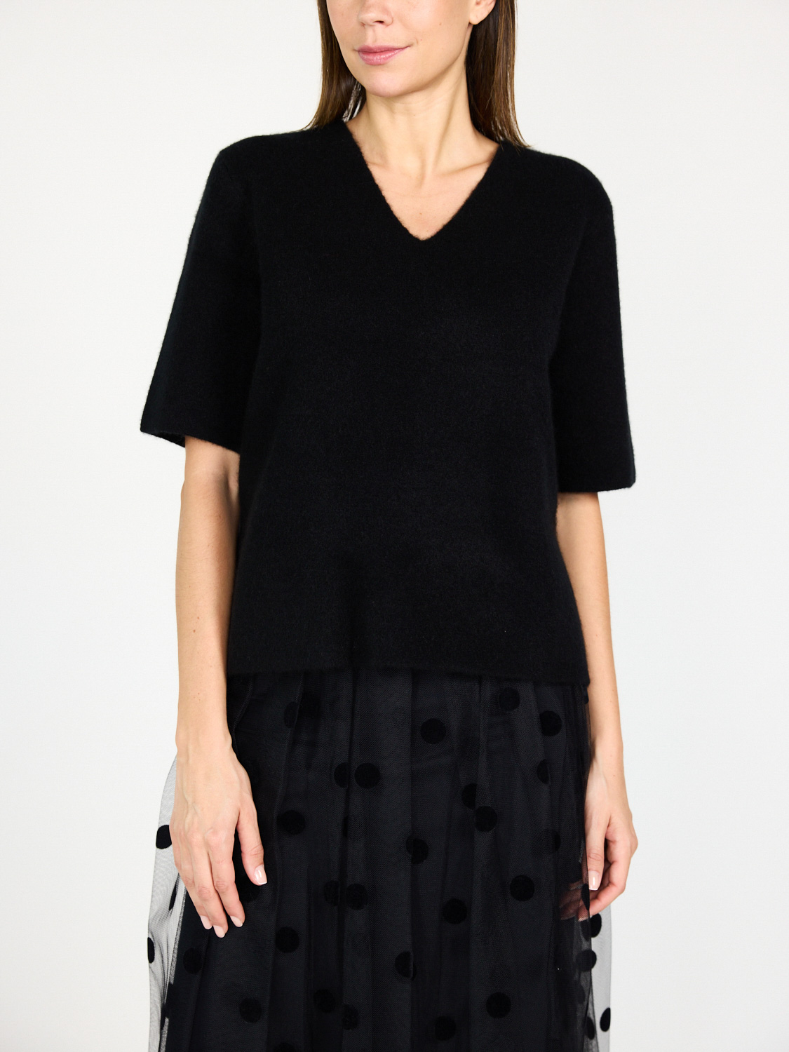 LU Ren Morven - Sweater made of Cashmere-Mix  black XS