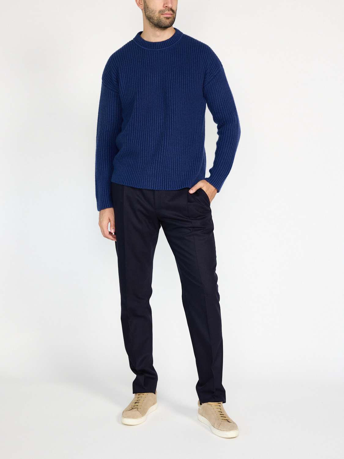 Iris von Arnim Adriano - cashmere knit sweater  blue M