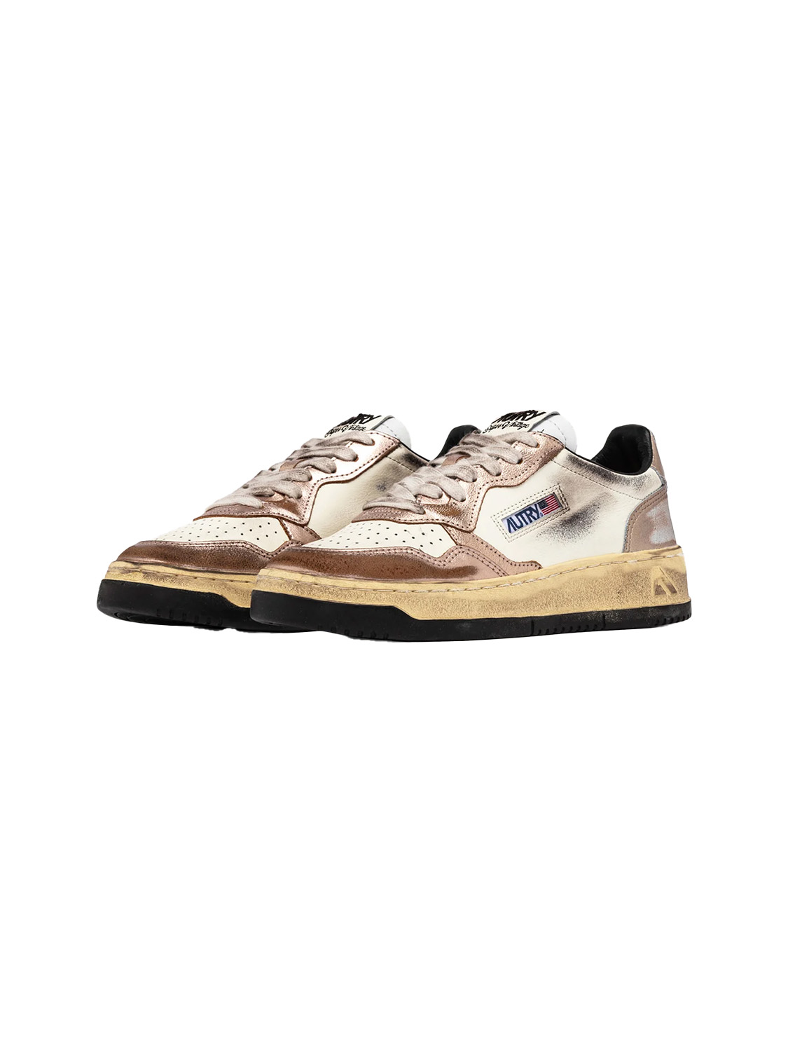 Autry Medalist Low – Super Vintage Sneaker aus Leder   beige 38