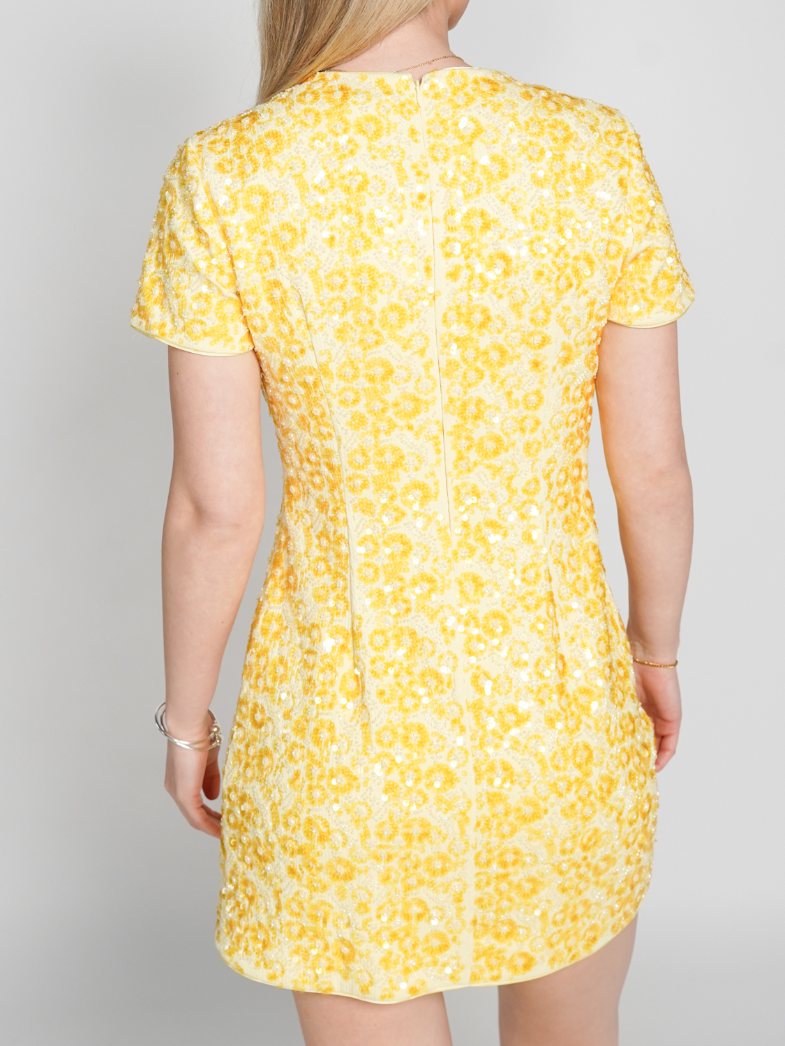 Simkhai Clove embellished mini dress  yellow 34