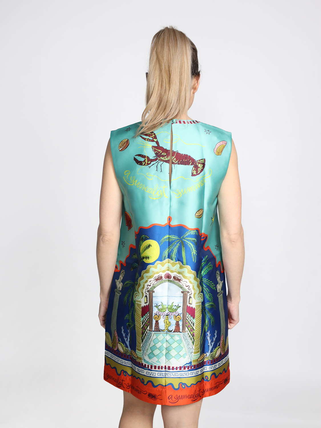 Alemais Surrealist - Surrealistisches Sommerkleid 36 mehrfarbig