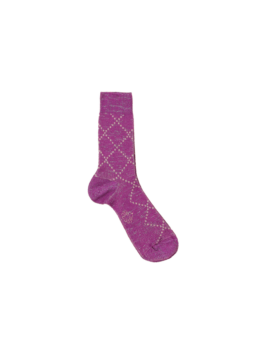 Alto Socken mit Lurex Effekten   pink Taglia unica