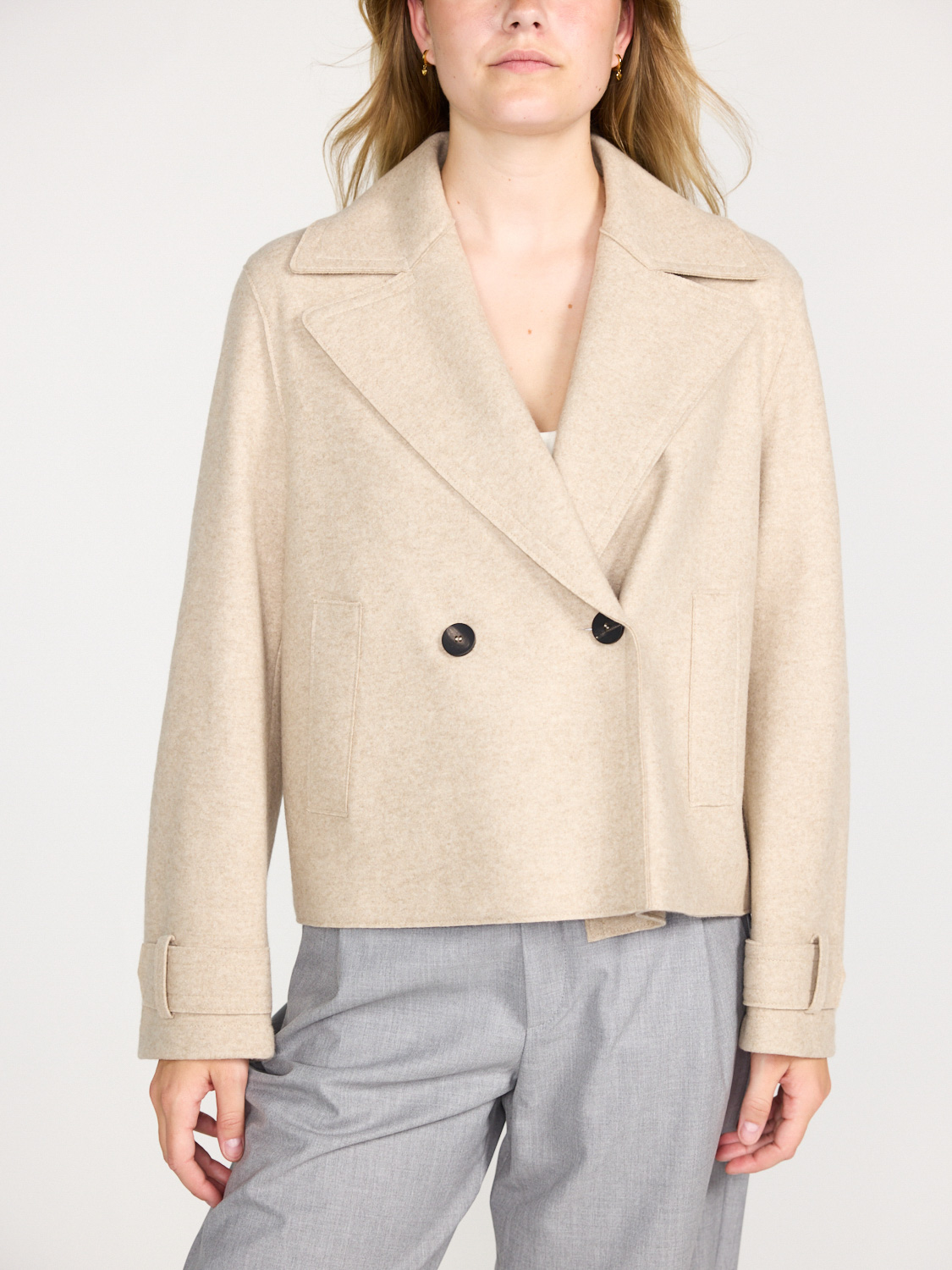 Harris Wharf London Cabanjacke creme 36