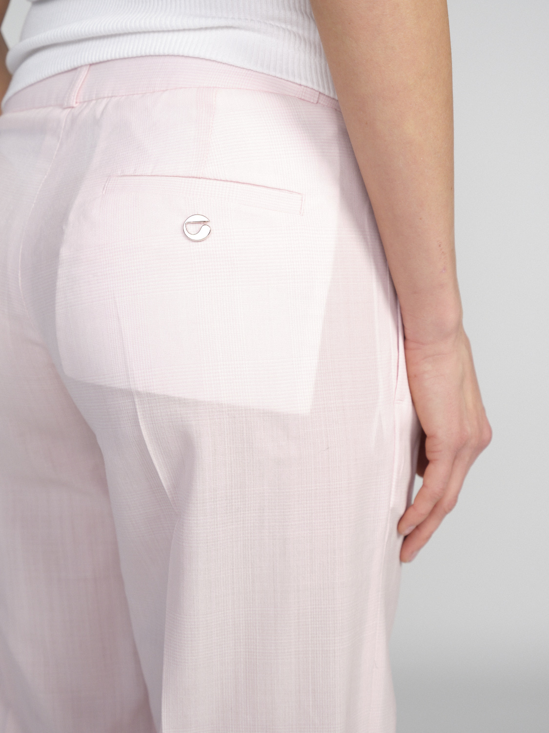 Coperni Lightweight straight-leg pants made from virgin wool  rosa XS