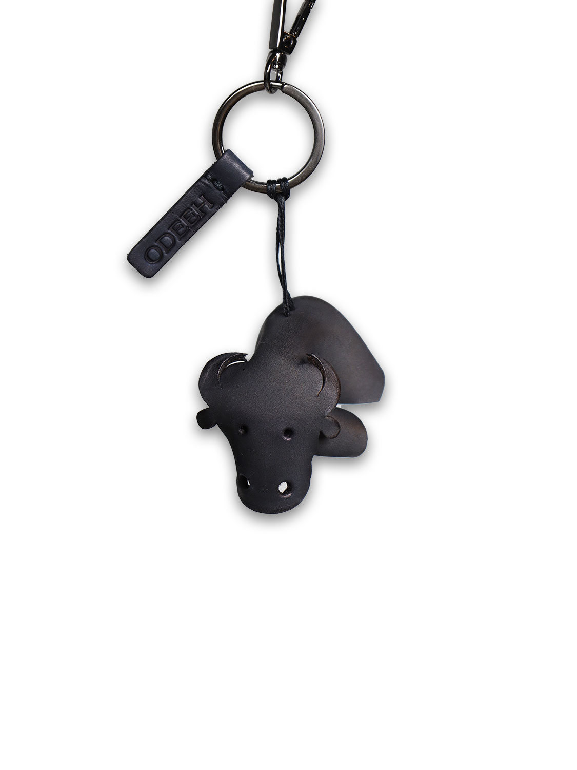 Odeeh Leather key ring marine One Size