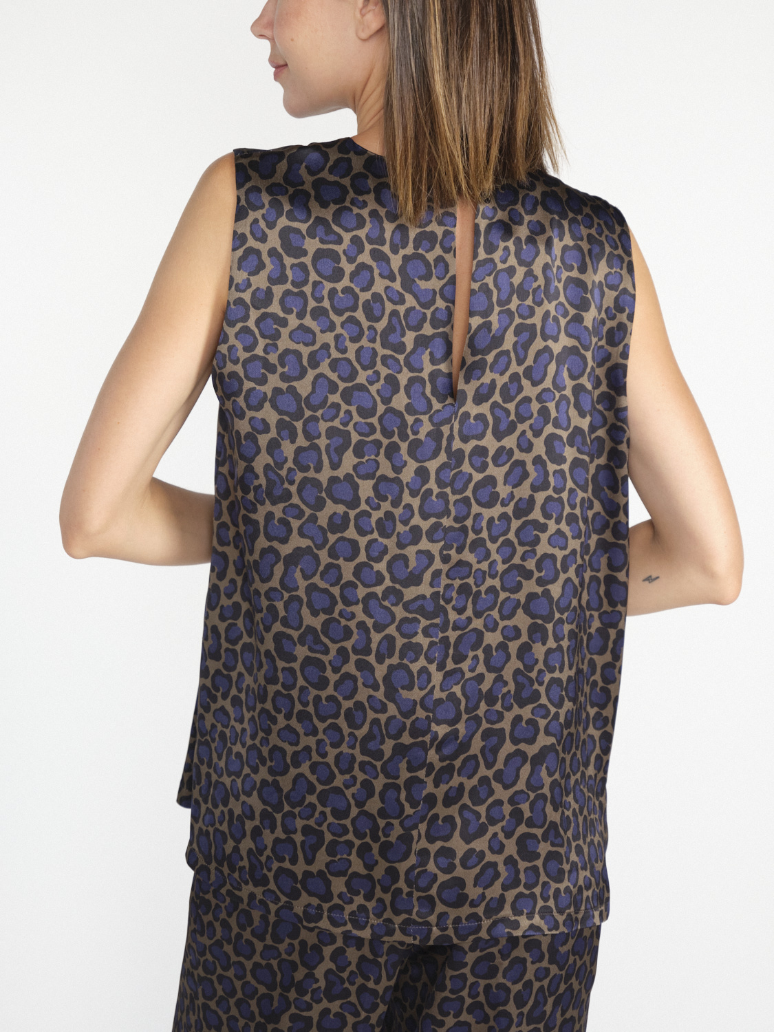 SIYU Top aus Viskose mit Animal Print  mehrfarbig 38