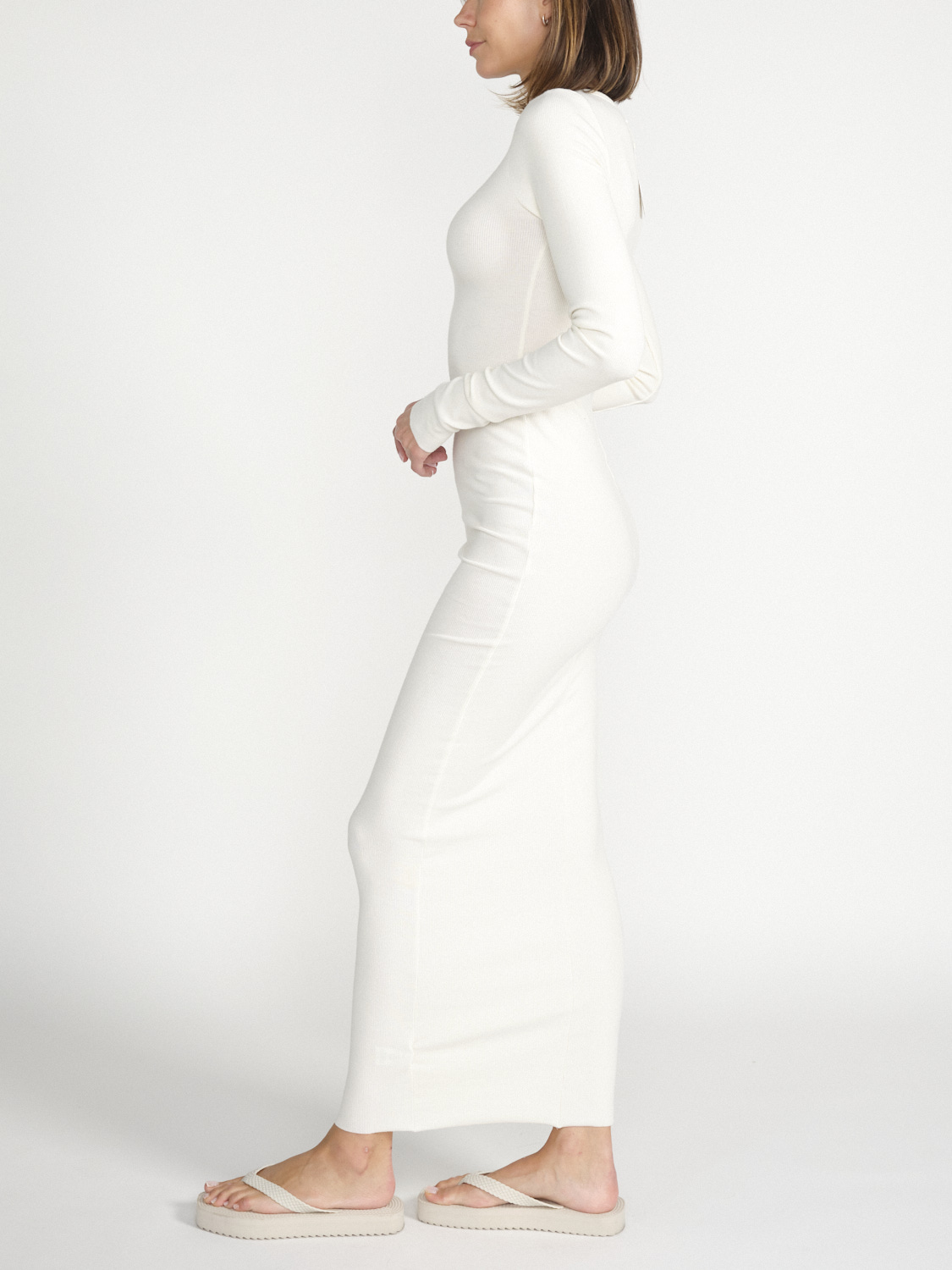 Eterne Long sleeve maxi dress  white S