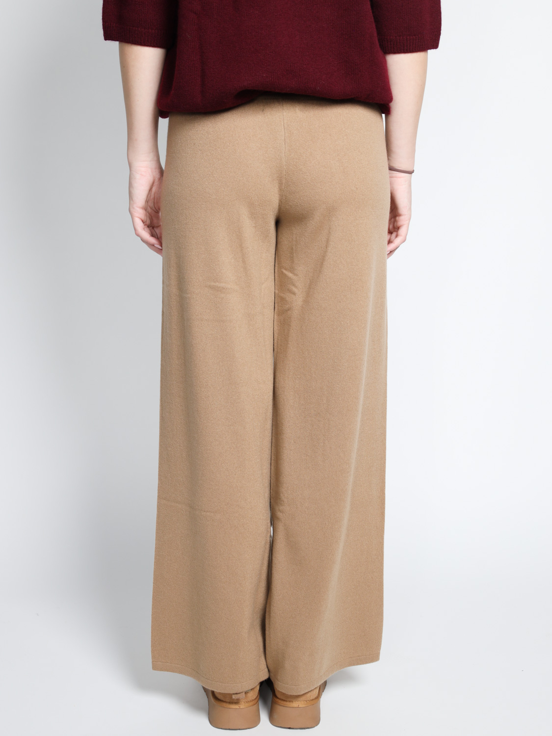 Lisa Yang Sofi – flowing cashmere trousers  camel XS/S