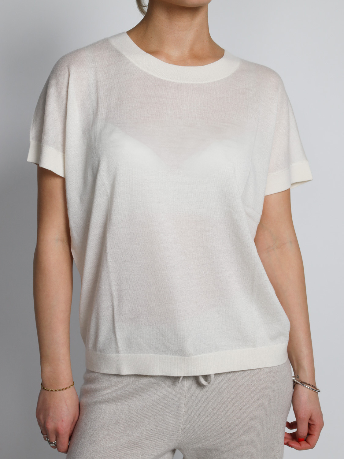 Lisa Yang Marielle Shirt made of Cashmere   creme XS/S