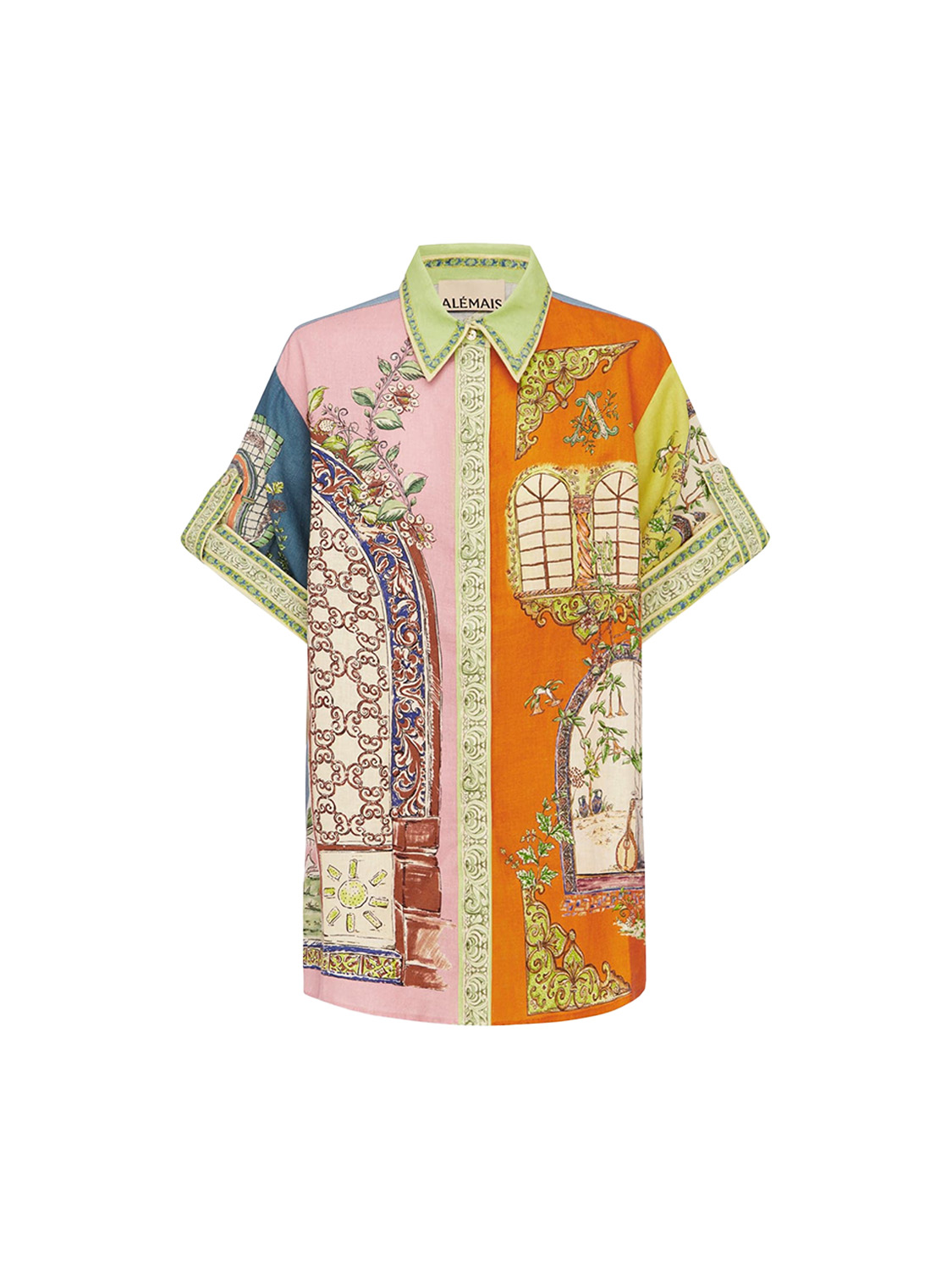 Monte Shirt – linen shirt with artwork design 