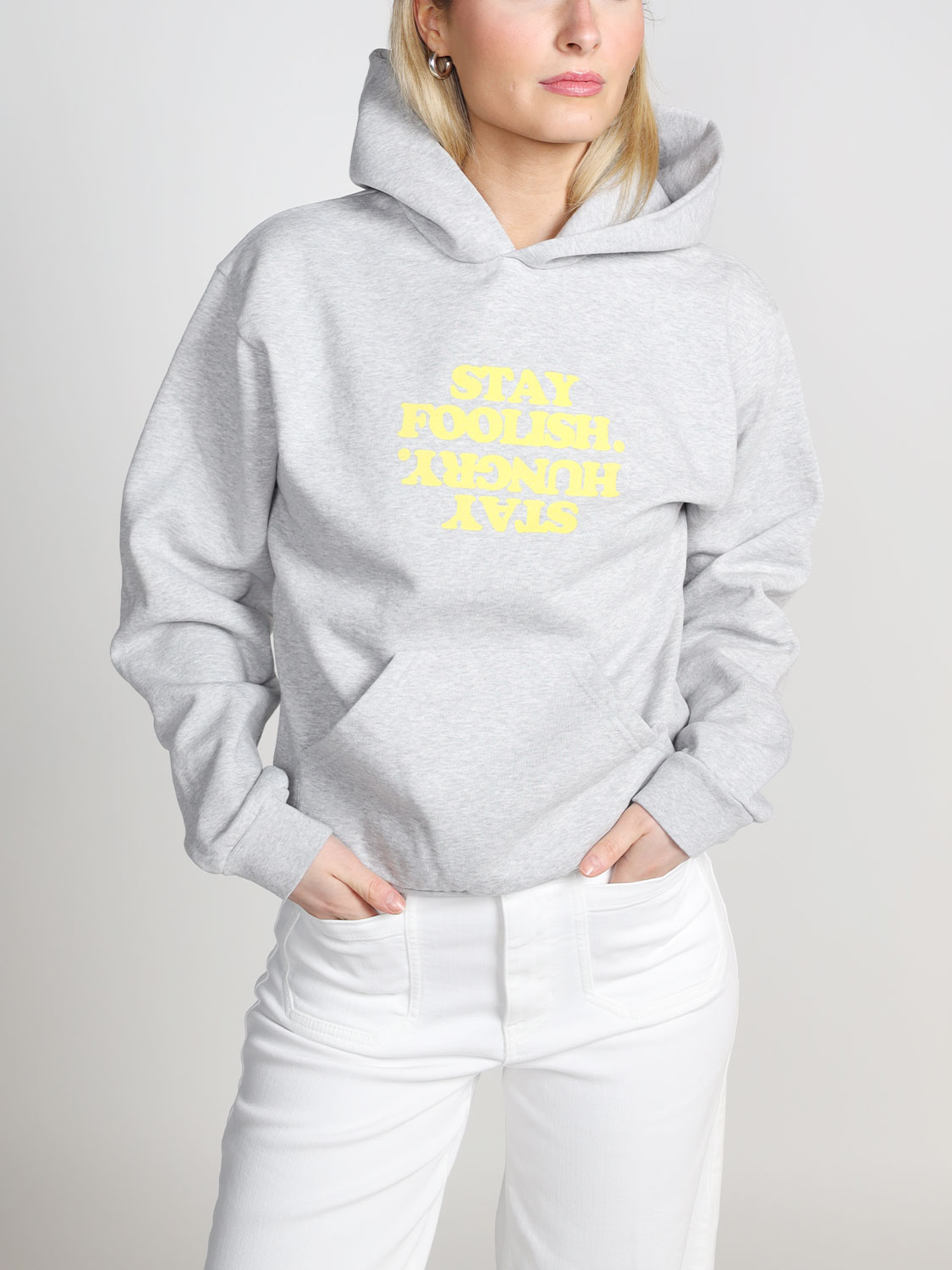 Coperni Stay foolish – Sweatshirt aus Baumwolle   grau S