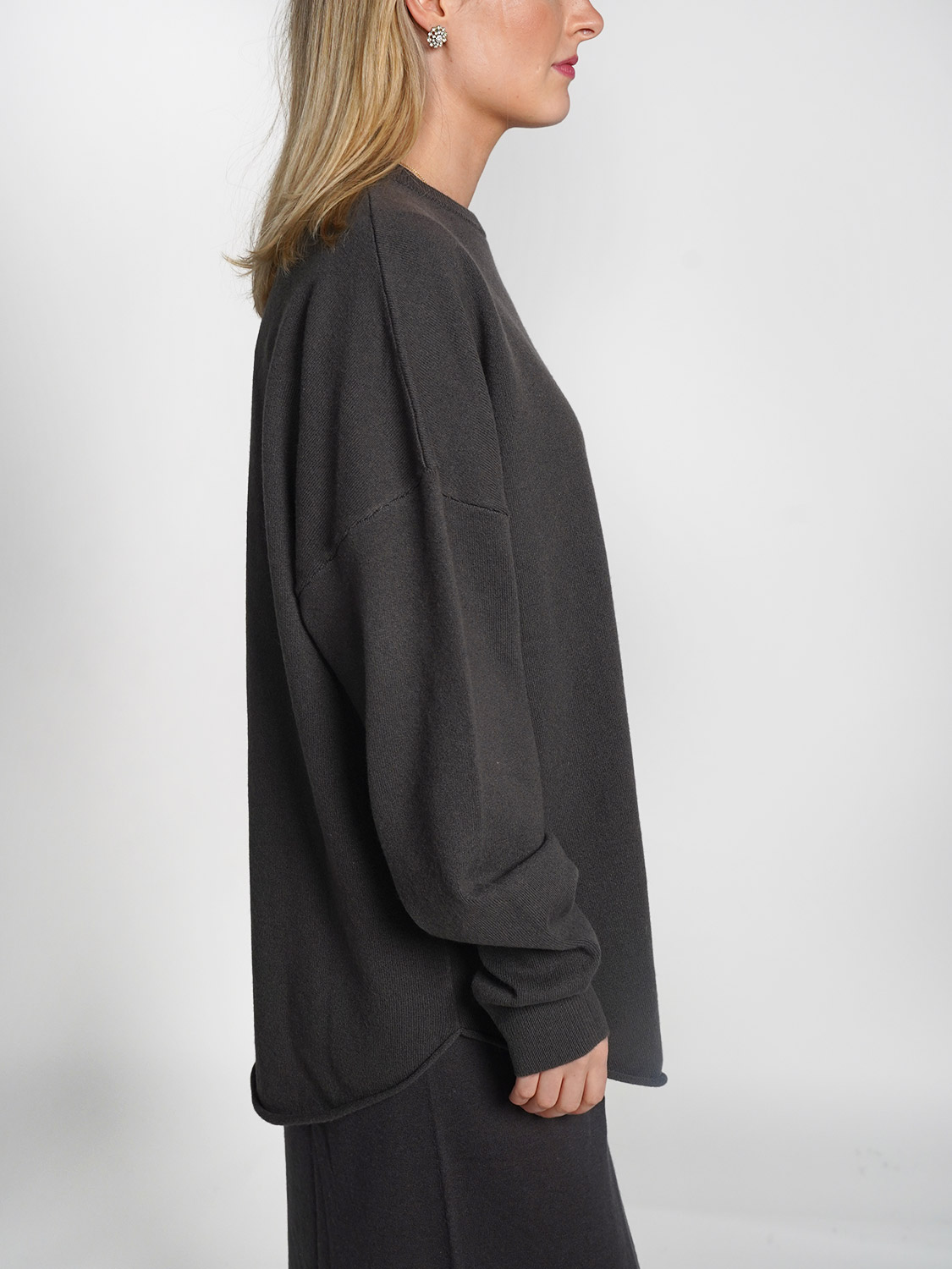 Extreme Cashmere N°53 Crew Hop – Oversized cashmere sweater  brown One Size