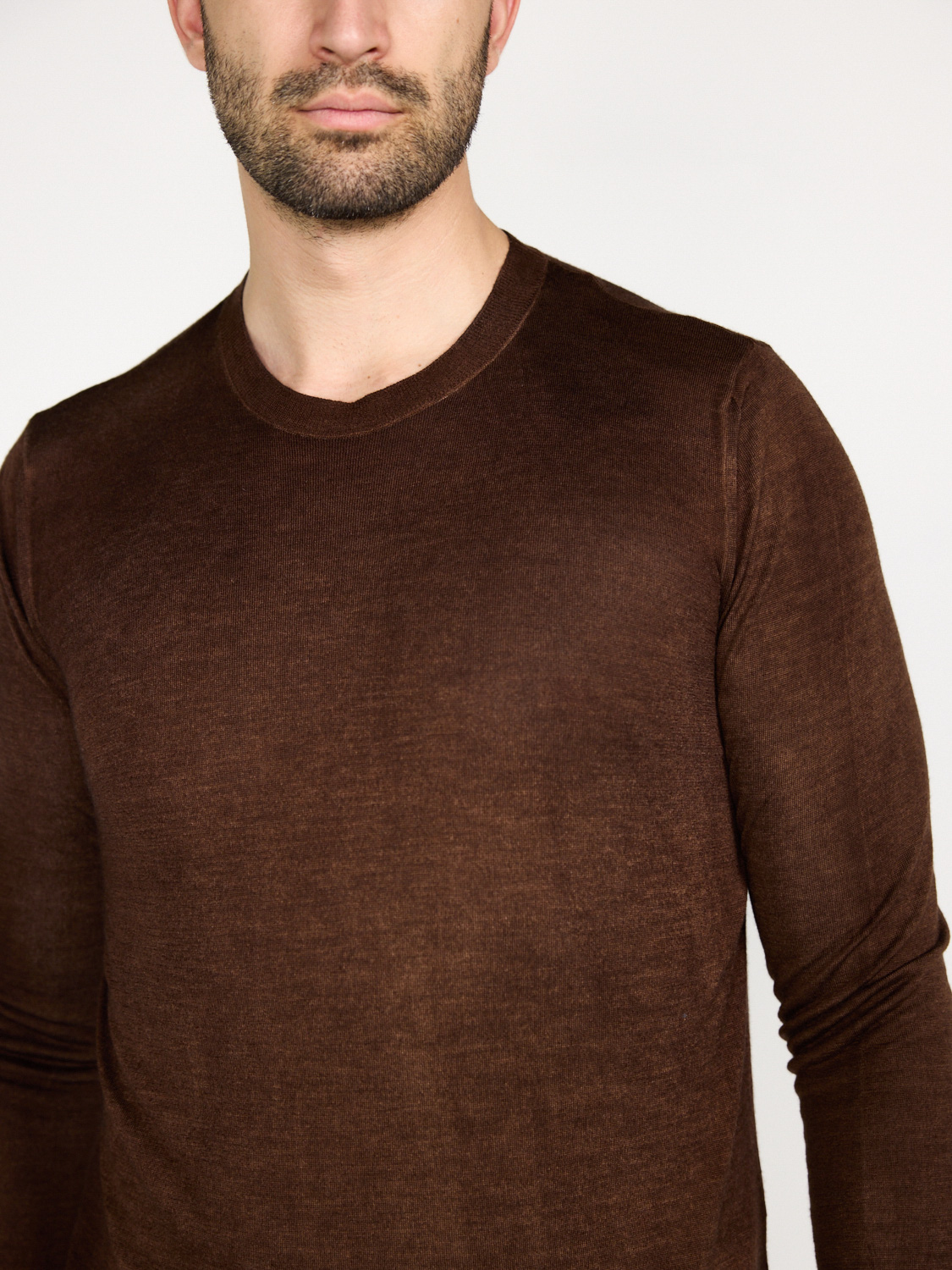 Avant Toi Leichter Pullover    braun L