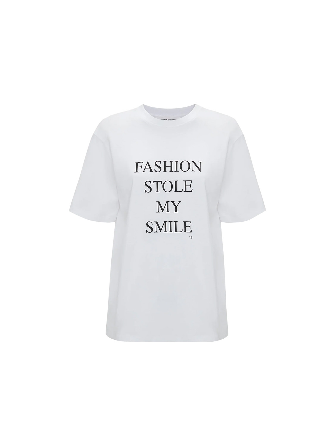 Victoria Beckham Slogan Tee – T-Shirt mit Druck   weiß XS