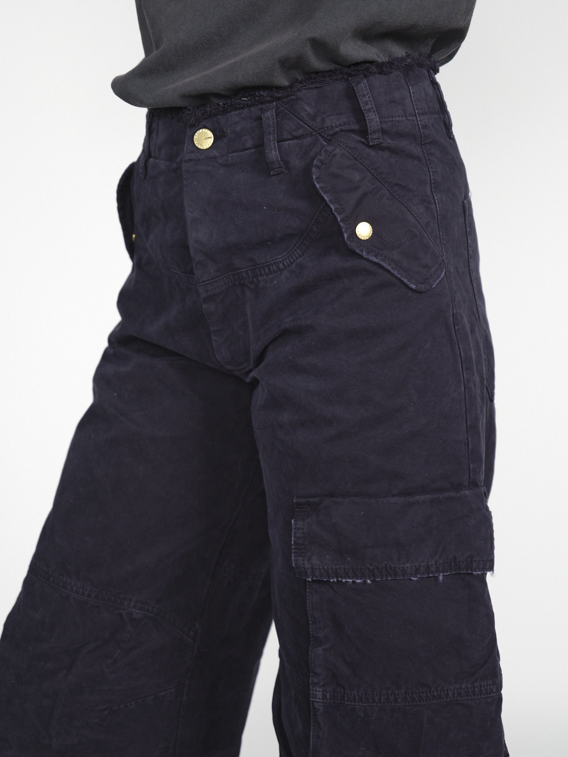 Darkpark Rosalind Denim – Oversized jeans made from soft cotton  black 26