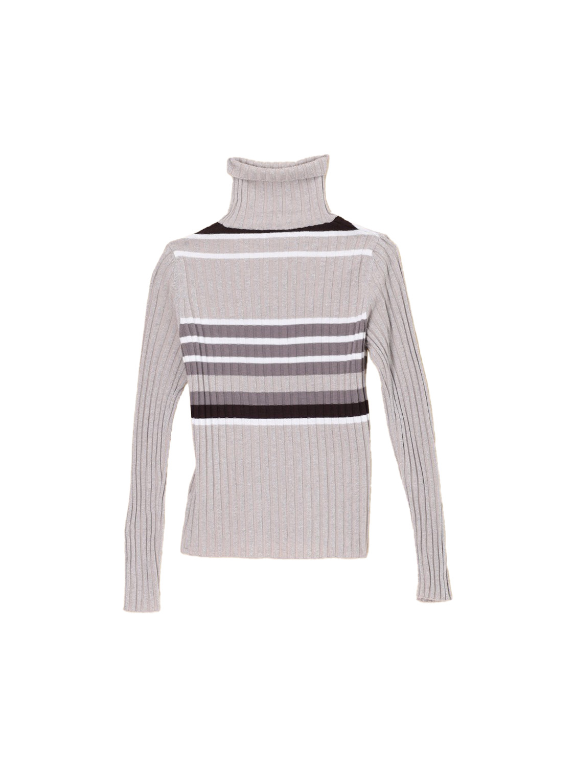 Alto Cherie Donna – striped sweater with glitter details  beige S