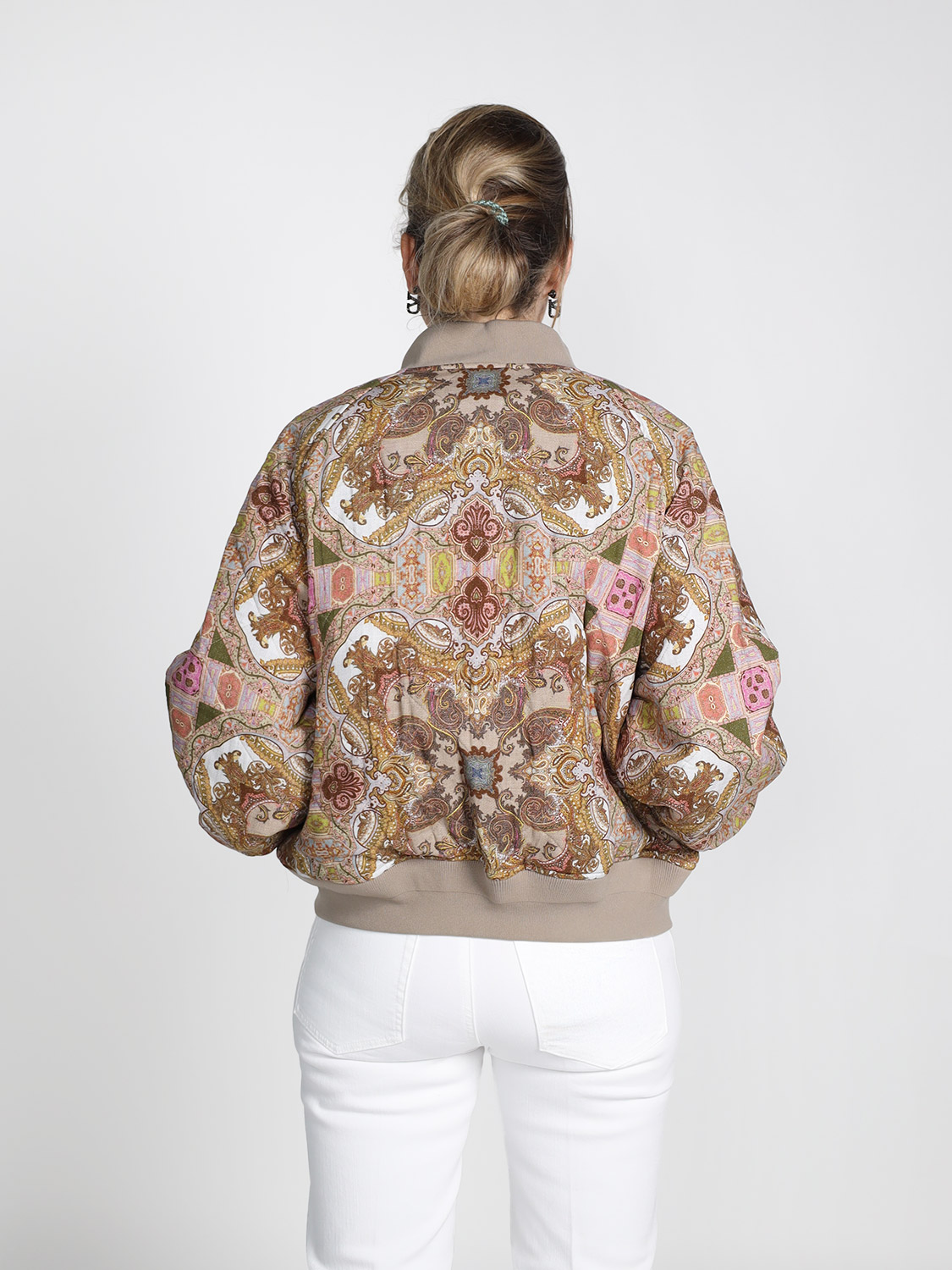 Bazar Deluxe Patterned bomber jacket  multi 34