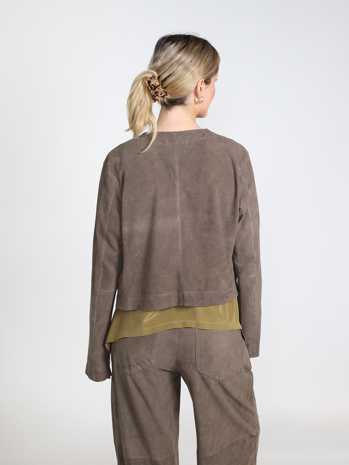 Ghera Studio Adriana - Jacke aus Lammleder taupe 34