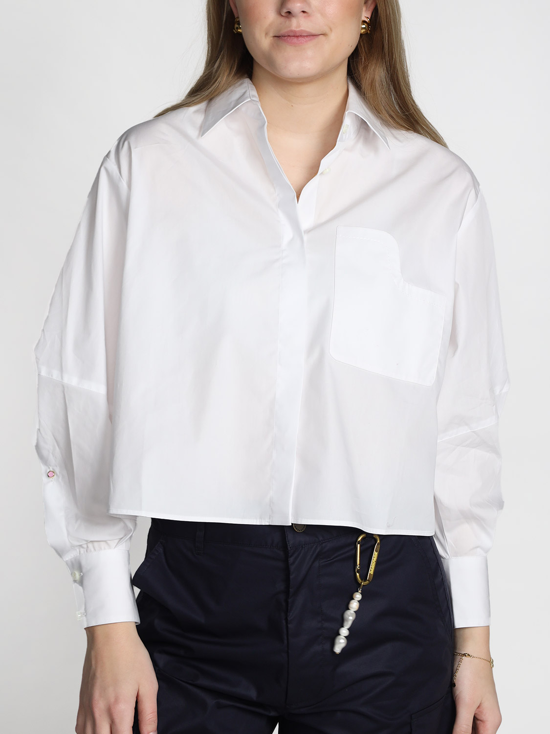 Cuantico Soho - Bluse aus Baumwolle white XS/S