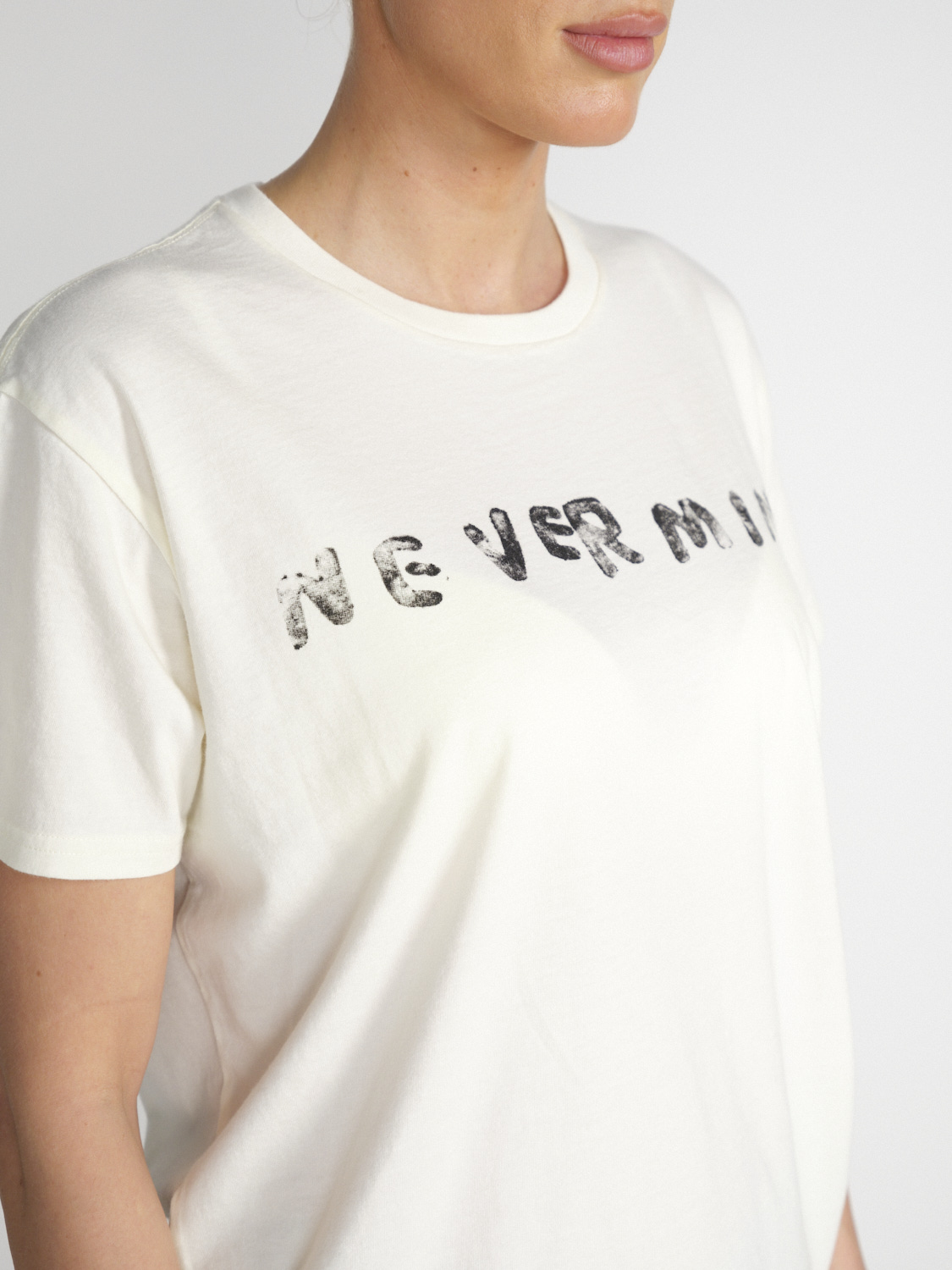 R13 Nevermind printed cotton shirt  creme M