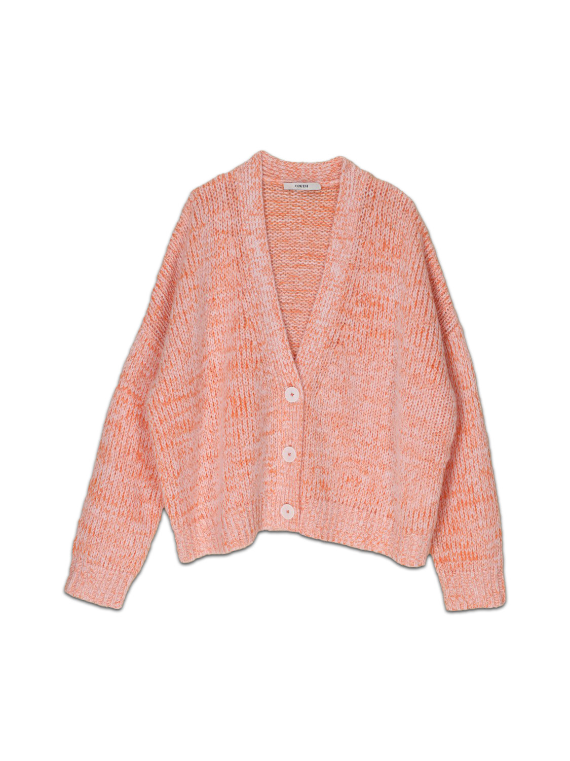 Odeeh Mellierter Cardigan aus Cashmere-Schurwoll-Mix   orange XS