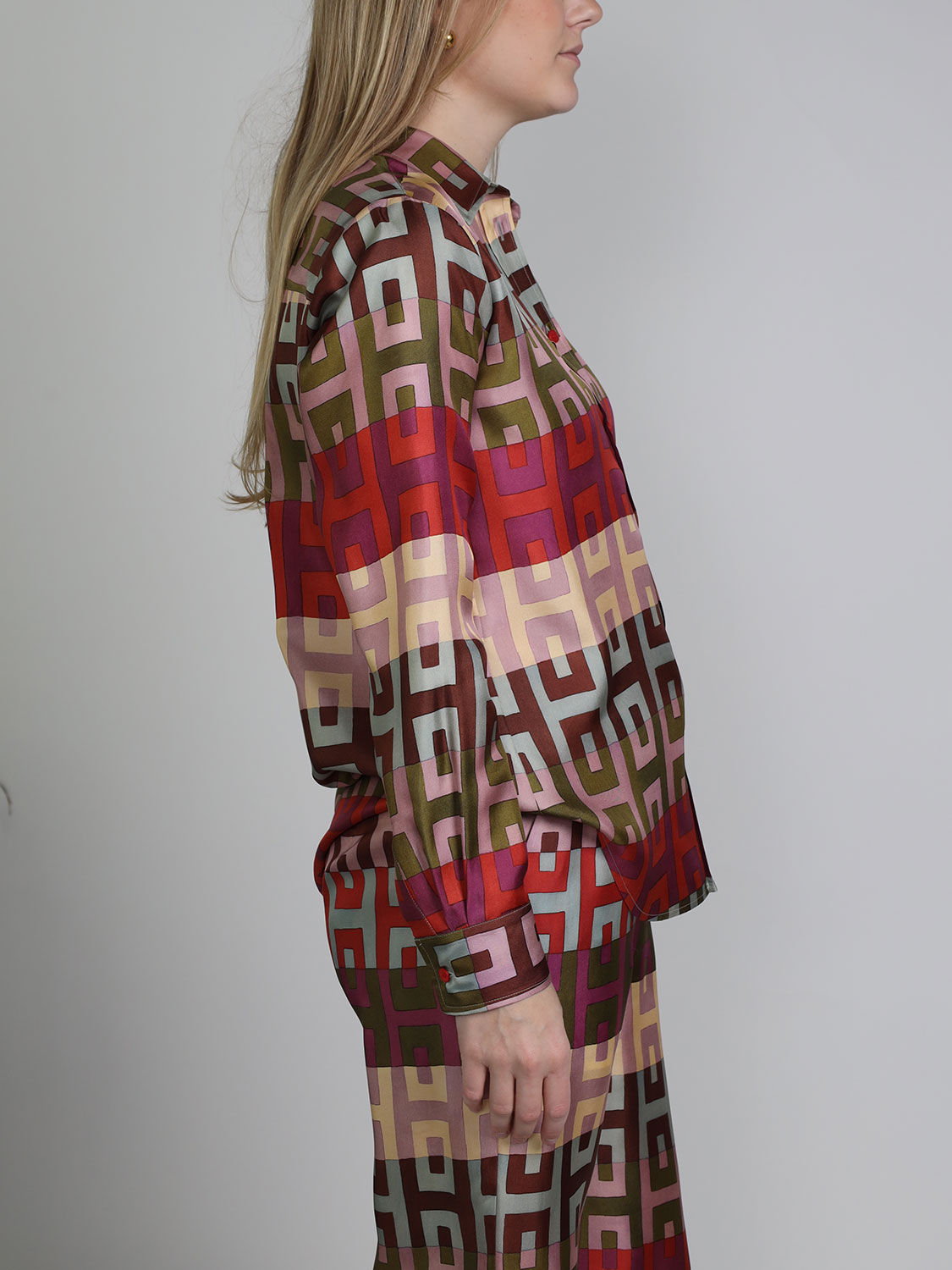 Lorena Antoniazzi Silk blouse with pattern   multi 34