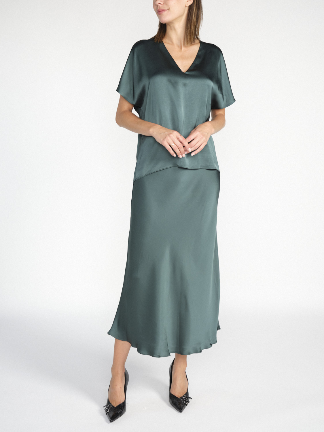 SIYU Liso's skirt made of viscose  green 38