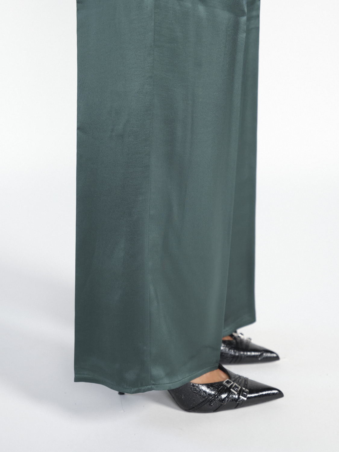 SIYU Lisos Brillo skirt made of viscose  green 38