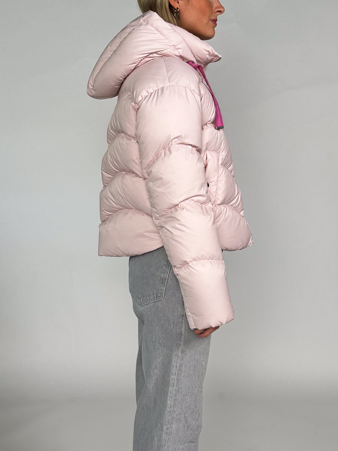 Khrisjoy Hug – Oversized Daunenjacke   rosa XS/S