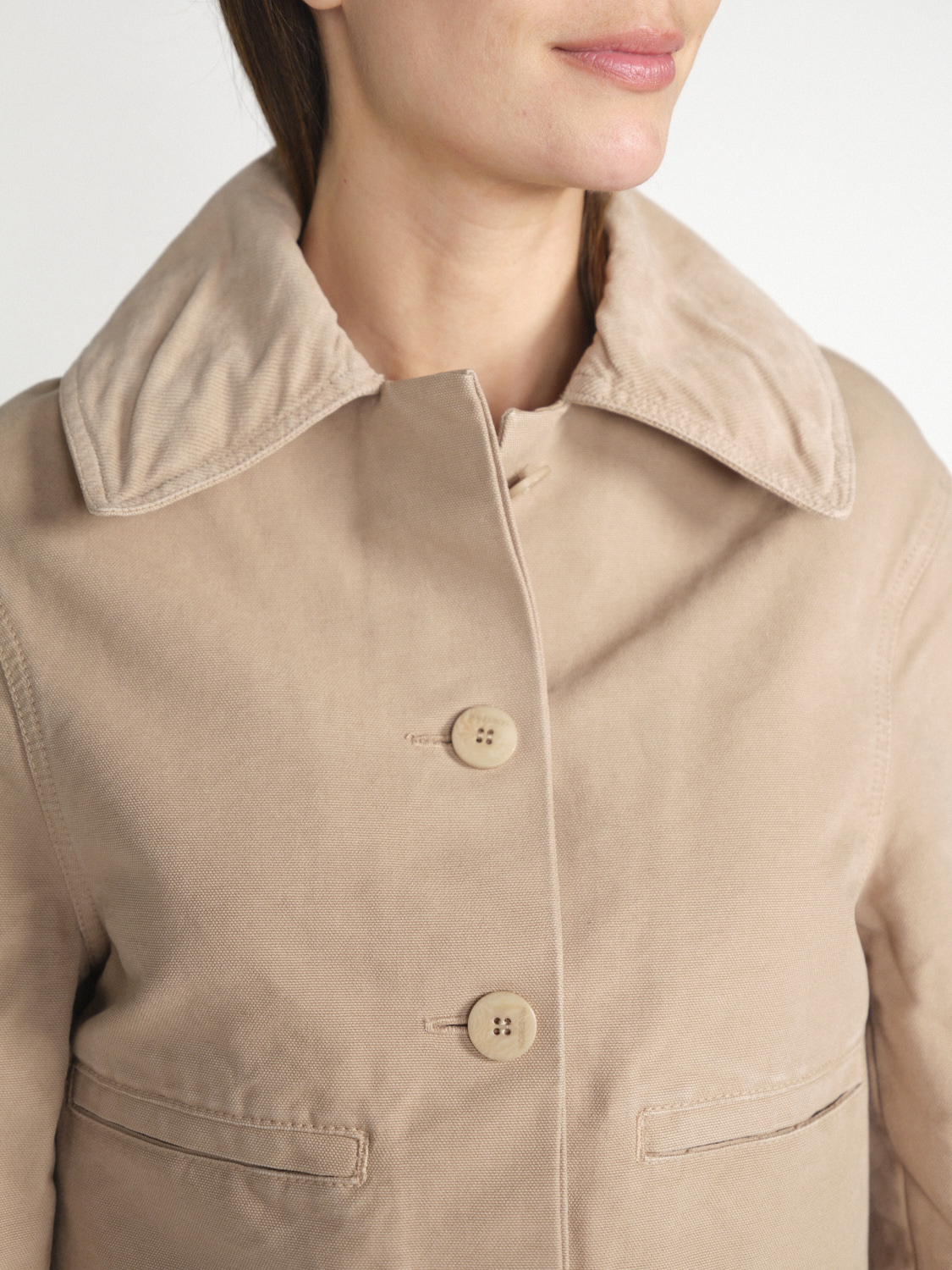 JW Anderson Cropped workwear jacket  beige 38