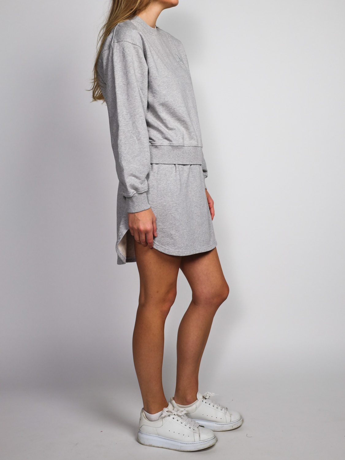 JW Anderson Layered – Sweatshirt-Minikleid   grau L