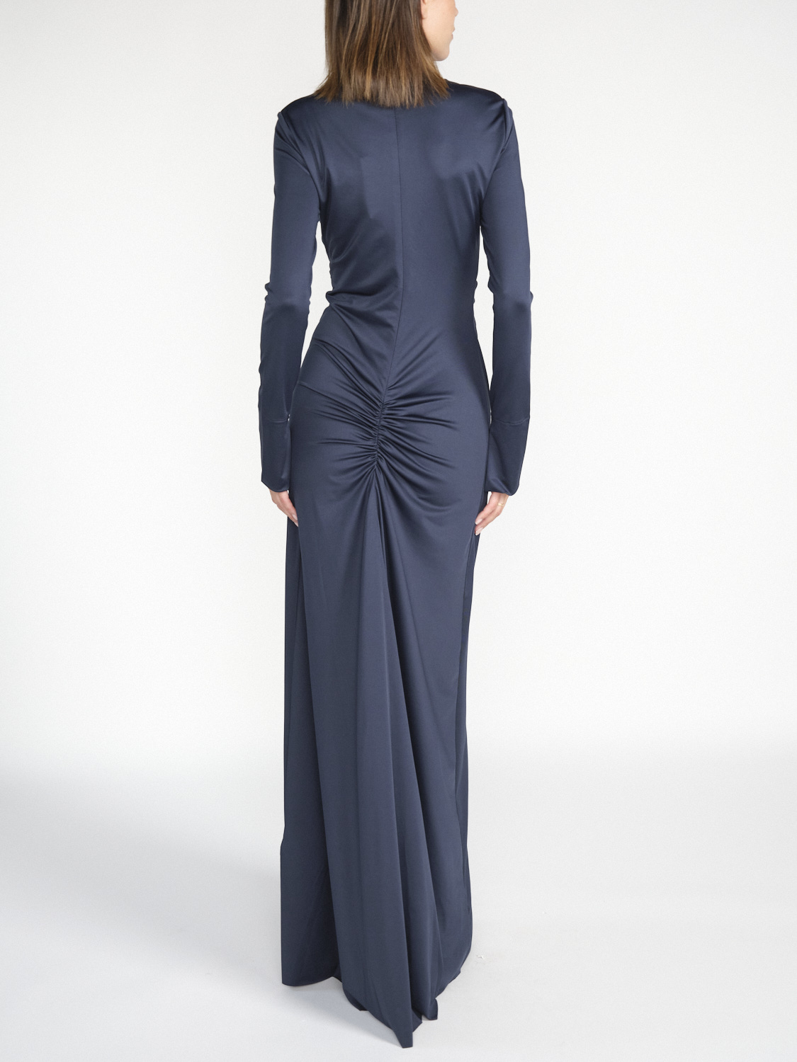 Victoria Beckham Maxikleid aus Jersey-Stretch marine 40