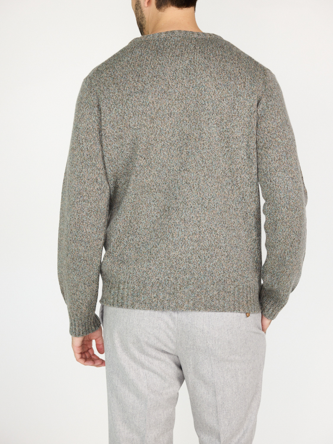 Stephan Boya Michael sweater made of cashmere  grey L