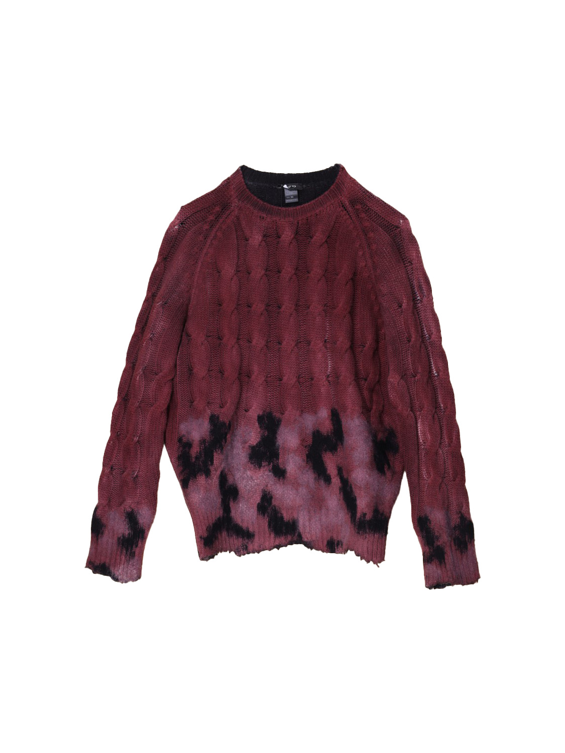 Avant Toi Pullover mit abstraktem Print  bordeaux  XS