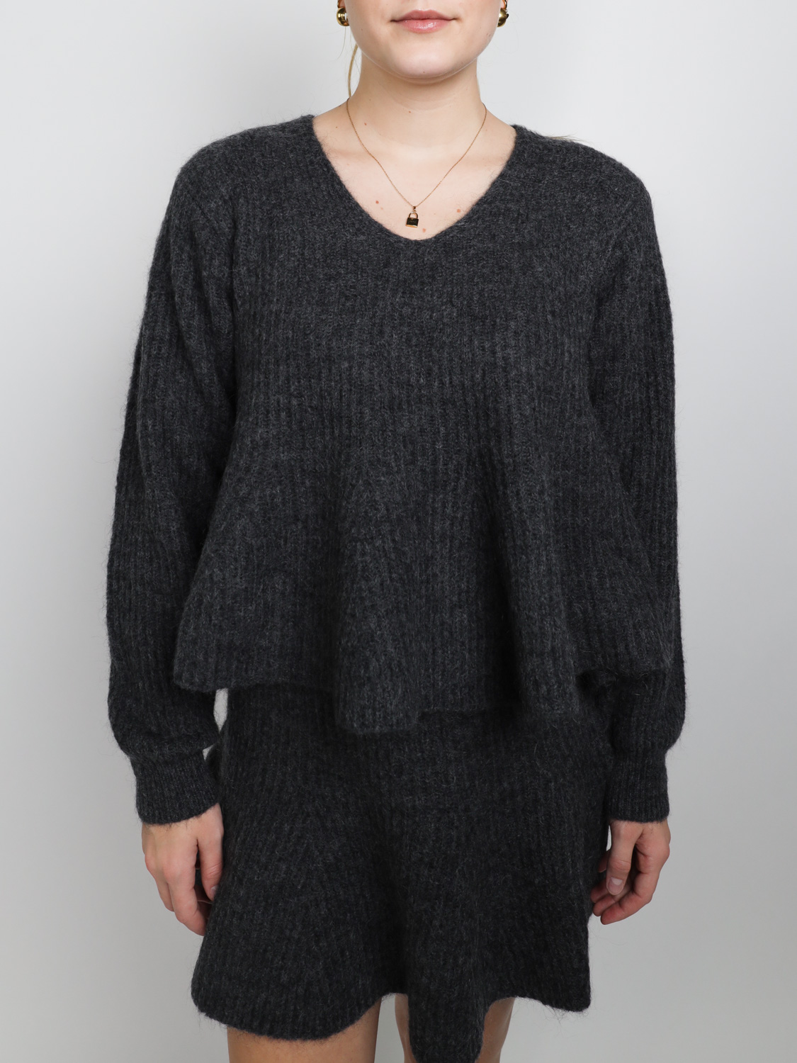 By Malene Birger Cova - Pullover aus Woll-Mix   grau XS