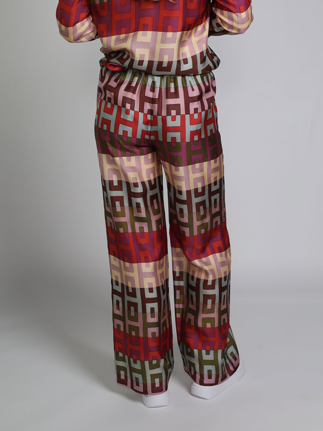 Lorena Antoniazzi Elasticated trousers with pattern   mehrfarbig 34