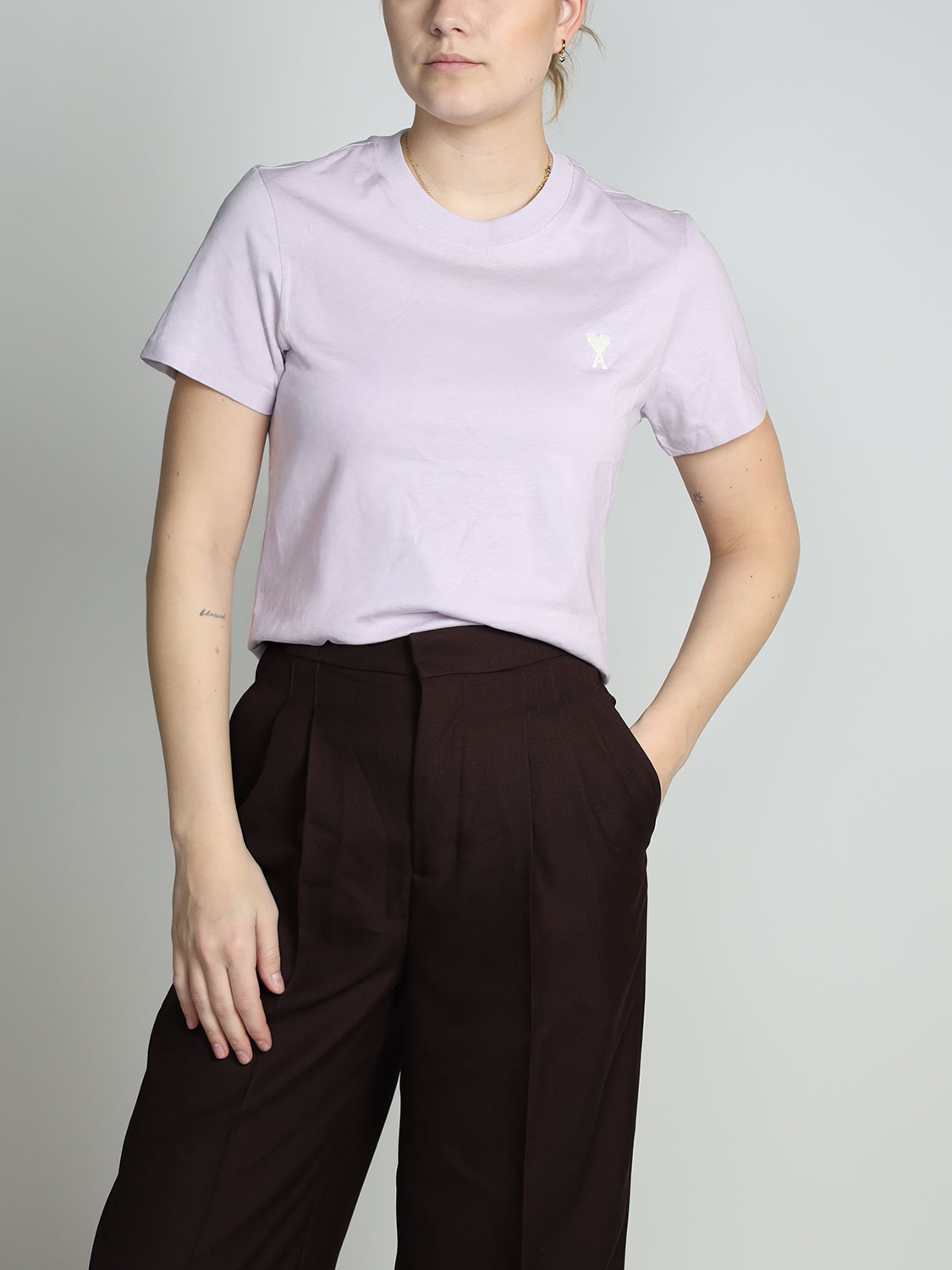 Alexandre Matiussi Cropped shirt with logo detail  flieder S